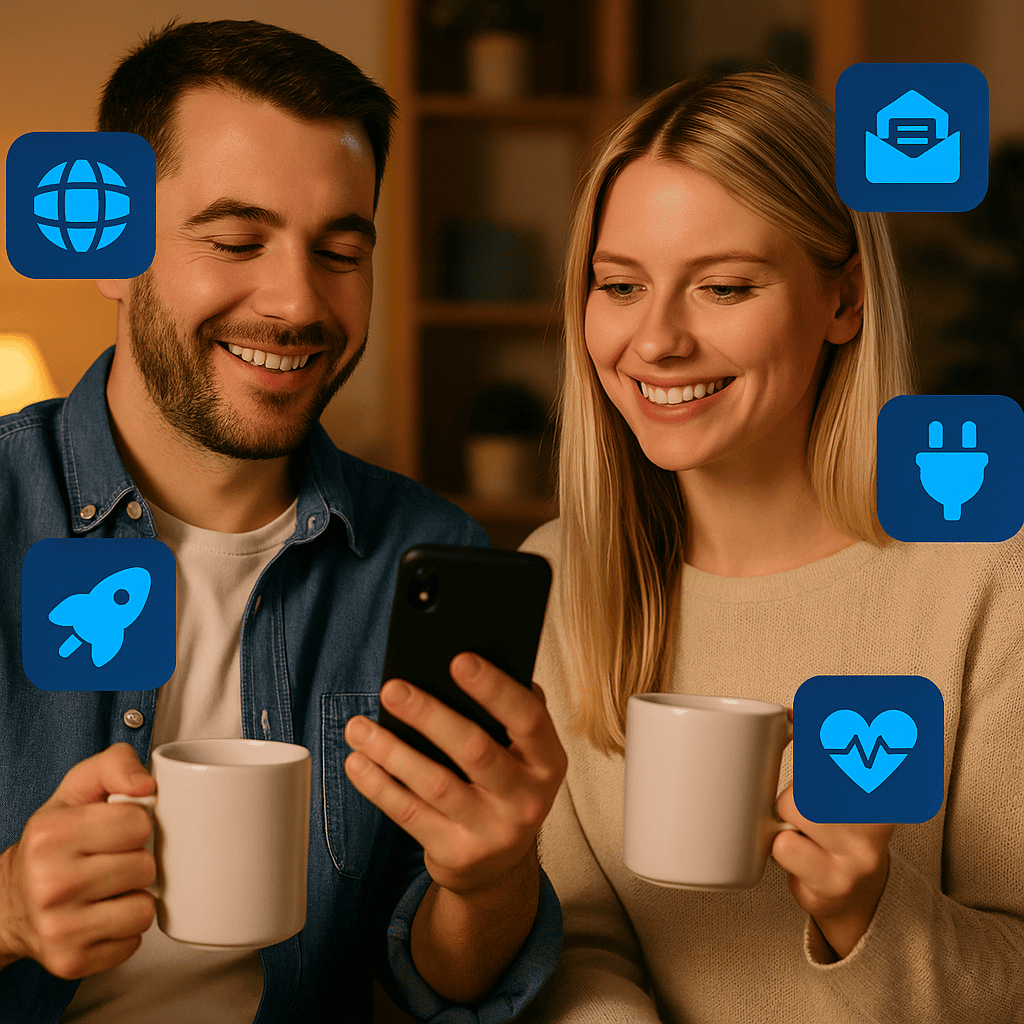 Cliente comprando no celular